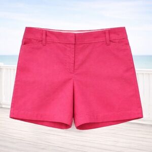 Talbots Pink Perfect Shorts 7” Size 10 Coastal Summer Chino